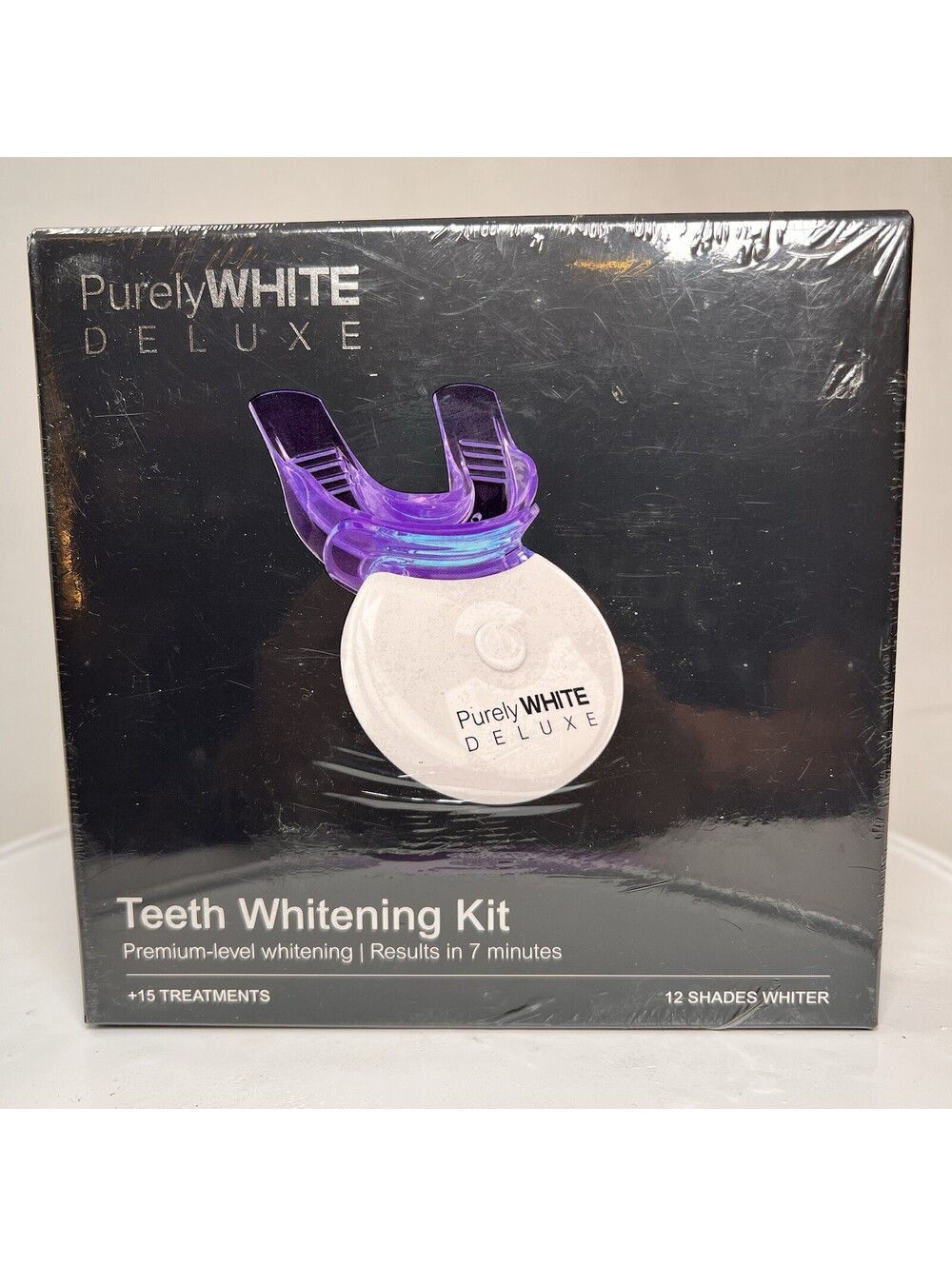 PurelyWHITE DELUXE Teeth Whitening Kit Complete LED Teeth Whitening SEALED